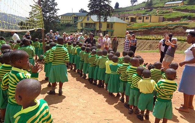 Americans visited Child Africa's Junior School in Kabale, Uganda