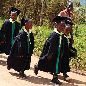Proud children graduated from Child Africa school